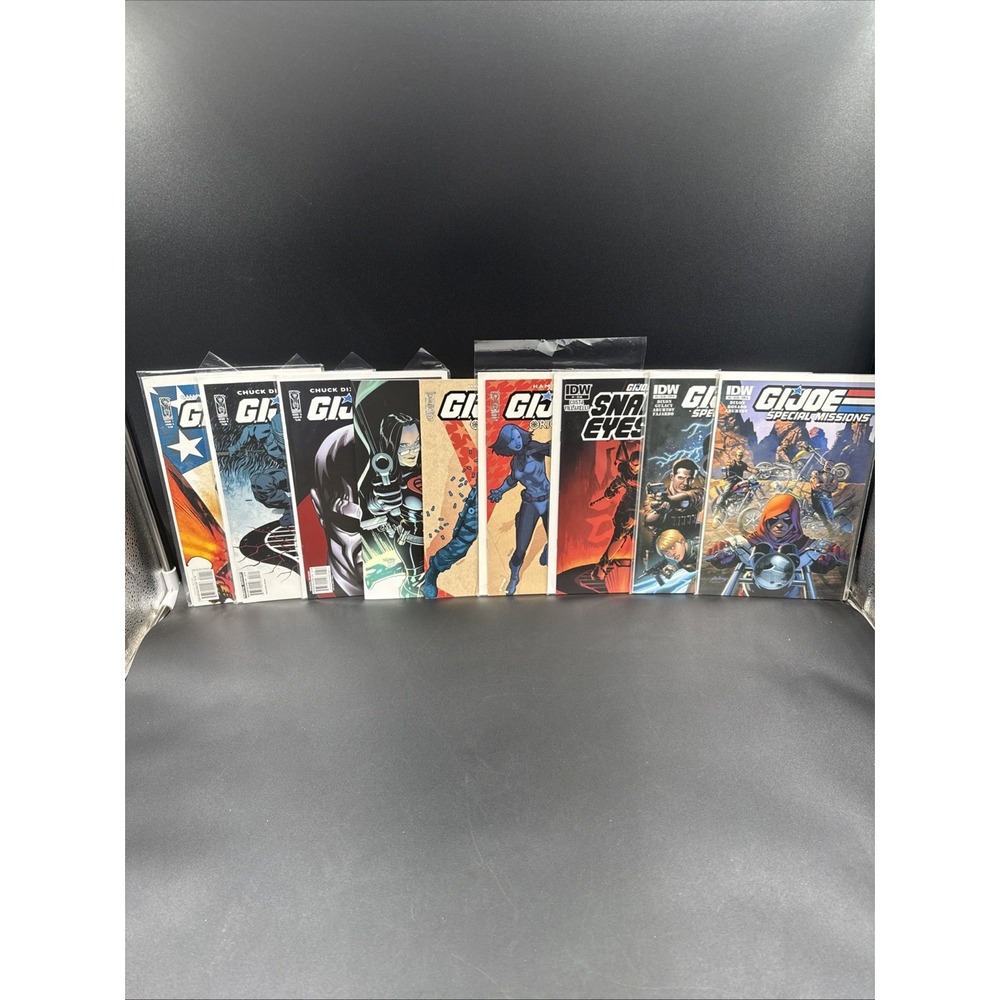 GI JOE IDW #1, 3, 6, 15; Origins #4, 6; Snakes Eyes #1; Special Mission #4 & 5